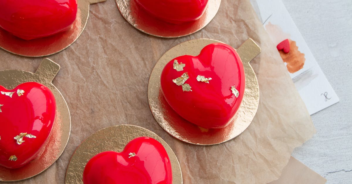 Delicious Handmade Heart Desserts on Table · Free Stock Photo