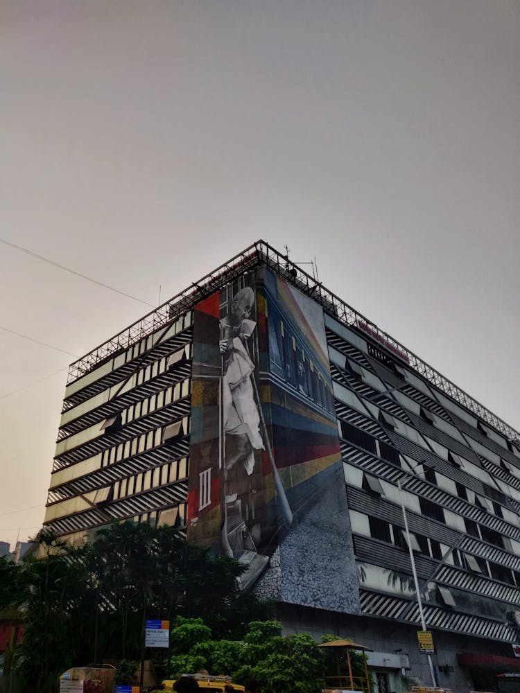 Gray Building Under Gray Sky