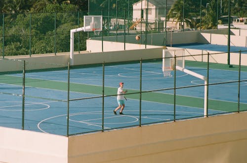 Foto d'estoc gratuïta de aparcament, asahi pentax, bàsquet