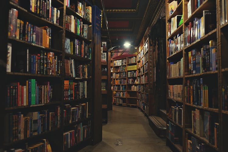 Interior Of A Library 