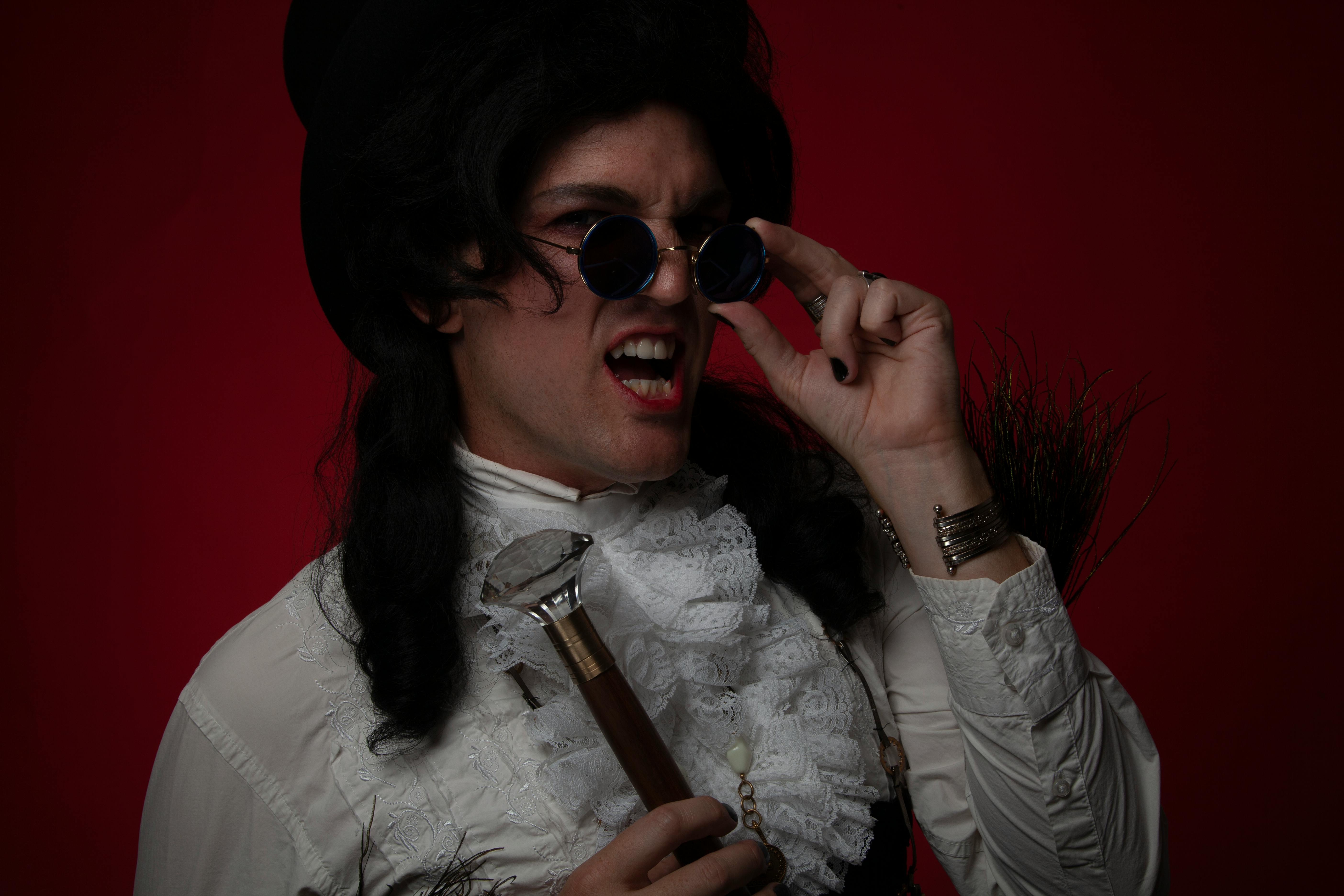 Model in Dress with Jabot · Free Stock Photo