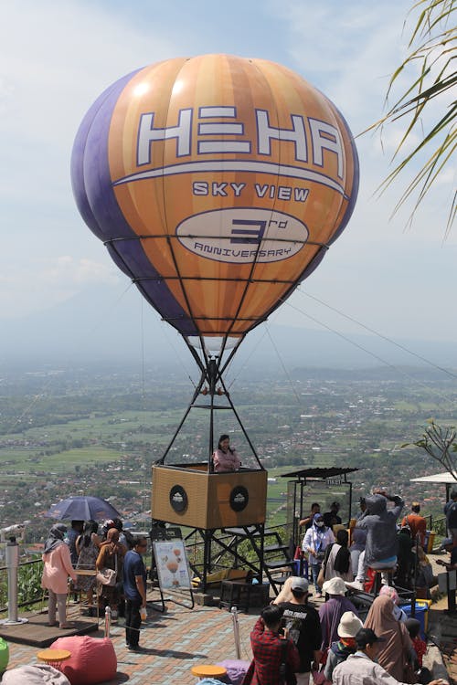Gratis lagerfoto af landskab, luftballon, sky-skyer