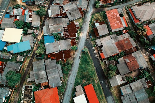 Fotografía Aérea De Casas