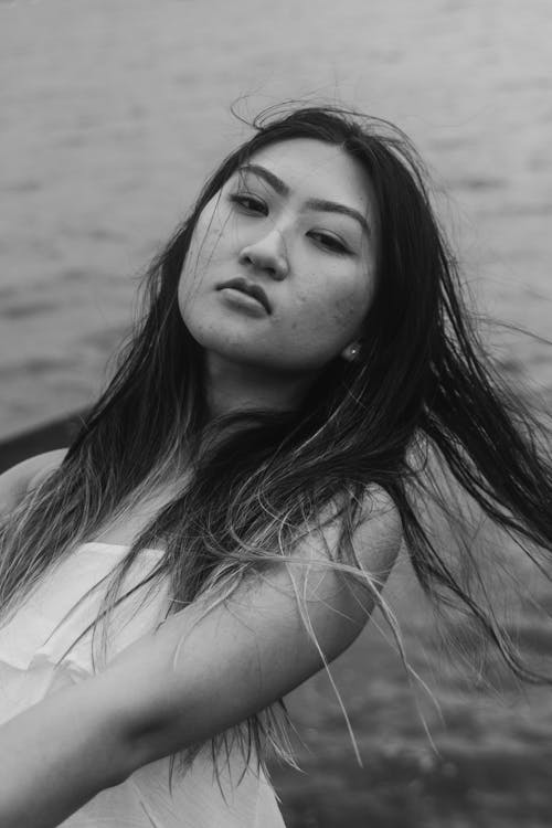Imagine de stoc gratuită din alb-negru, femeie, femeie asiatică