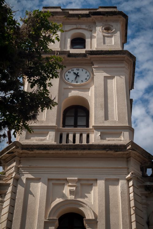 Free Elegant clock tower in Mérida, Venezuela under a clear sky. Stock Photo