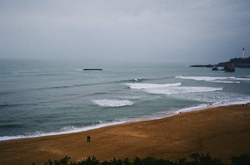 Бесплатное стоковое фото с Аэрофотосъемка, берег моря, берег океана