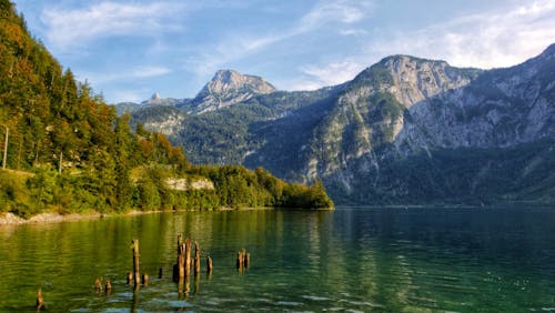 Free stock photo of blue mountains, lakeside, mountain