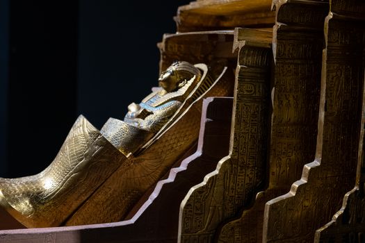 Pharaoh Tomb in Temple