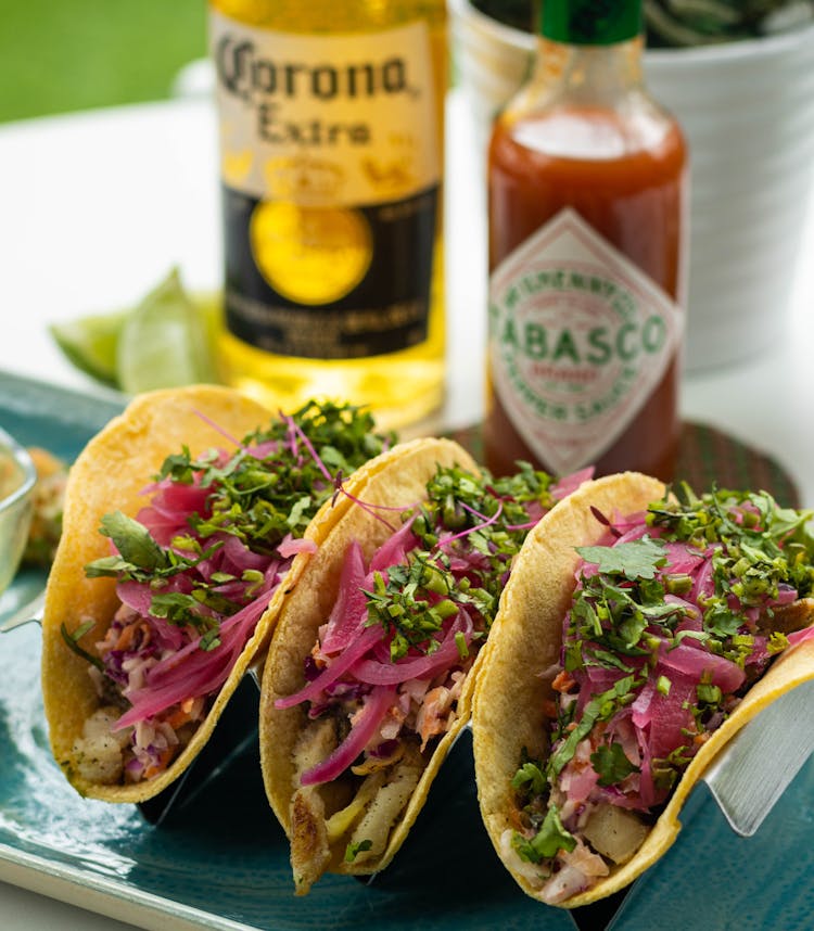 Tacos Served In A Restaurant 