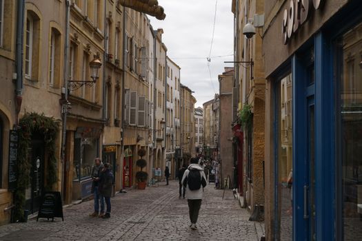 People Walking in Old Town