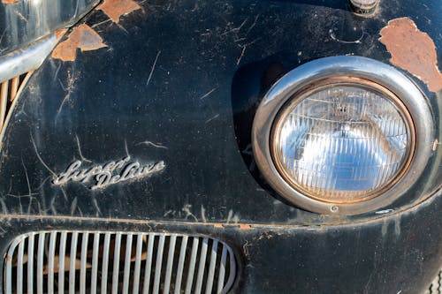 Foto d'estoc gratuïta de a l’antiga, cotxe, faro rodó