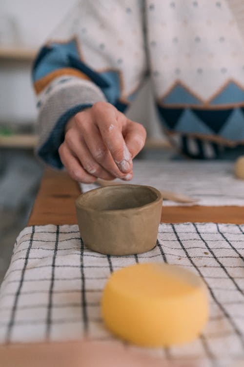 Handmade Ceramic Mug on Table