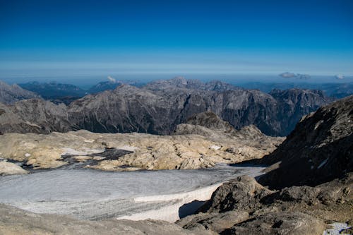 Free stock photo of alps, blue skies, clouds