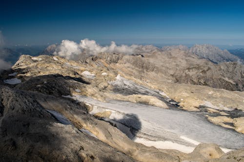 Free stock photo of alps, blue skies, clouds