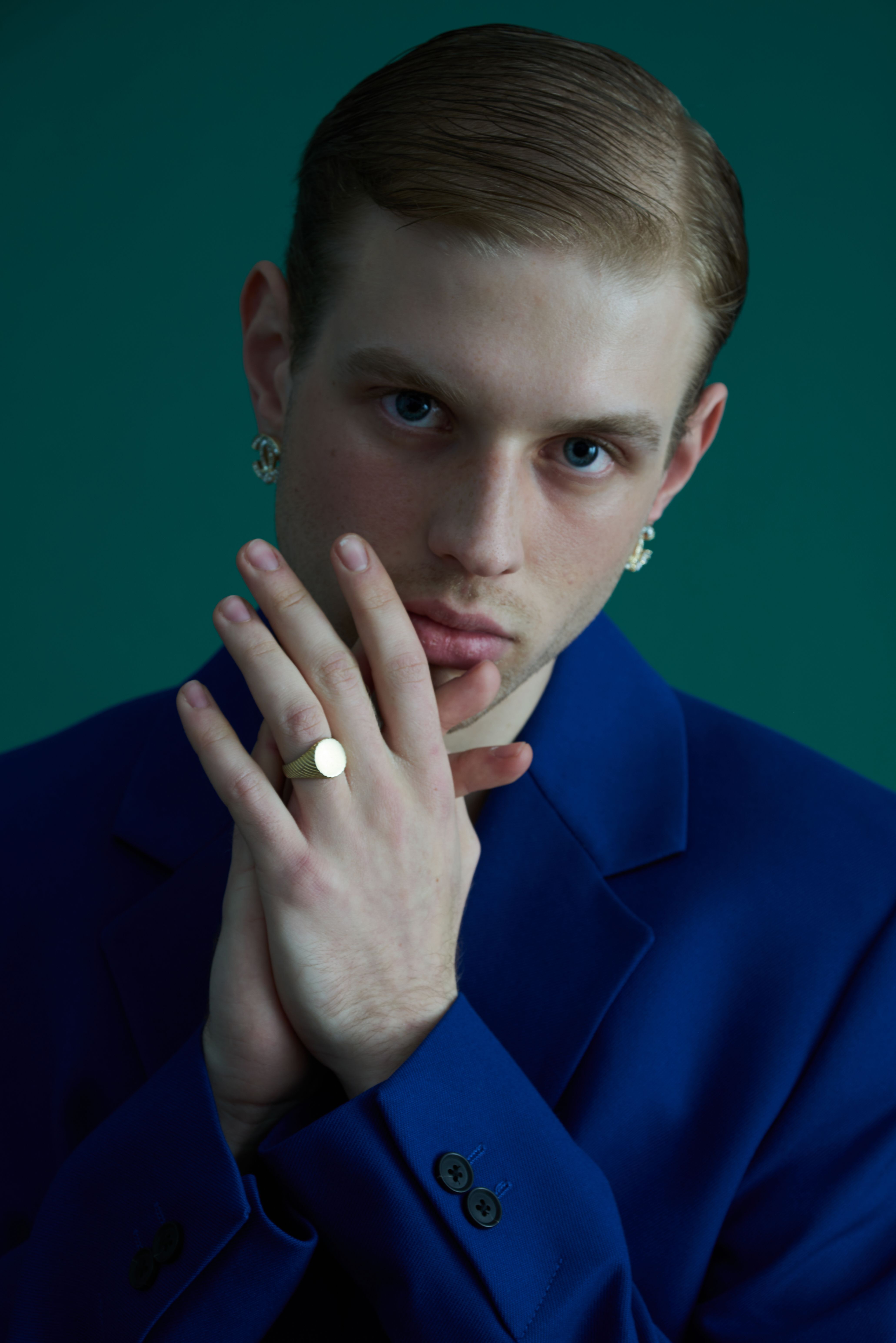 Portrait of a Man in Blue Suit · Free Stock Photo