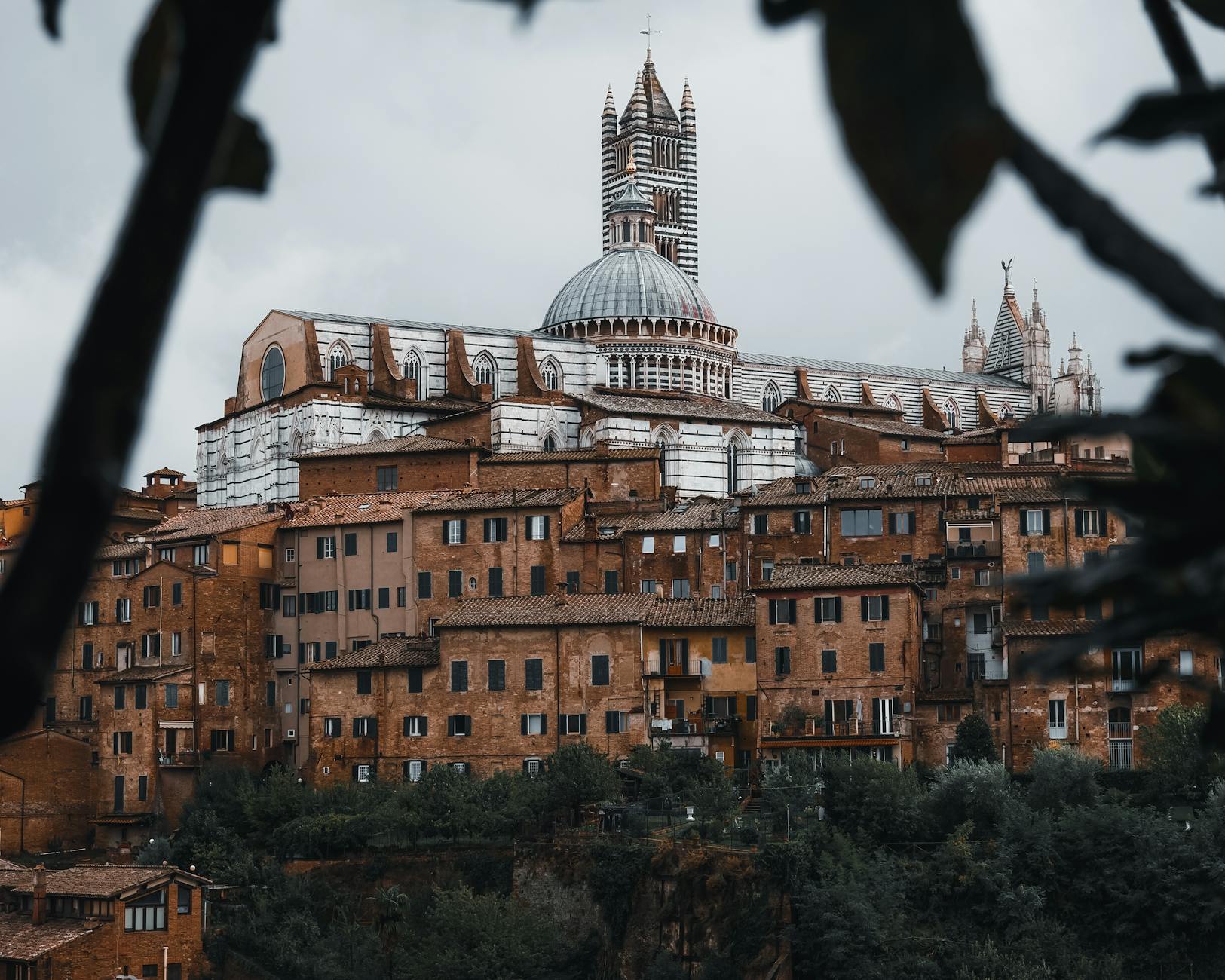 A city with a church on top of it