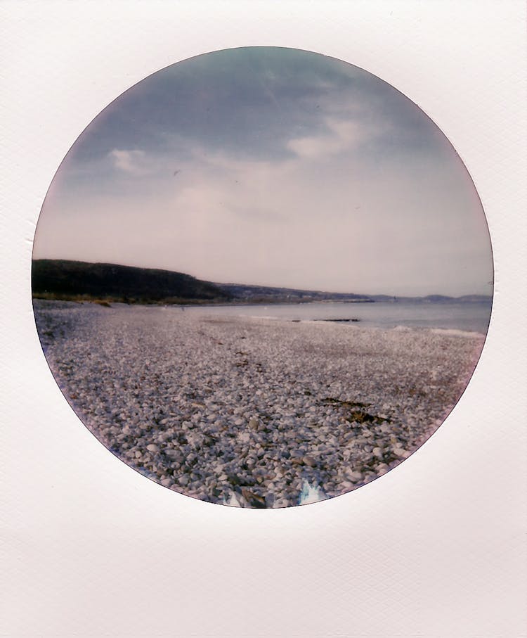 Circular Photo Of A Beach