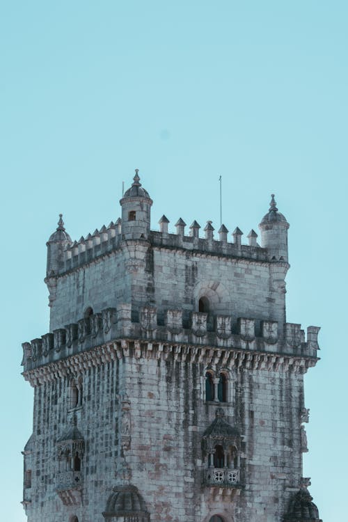Belem Tower Against the Blue Sky