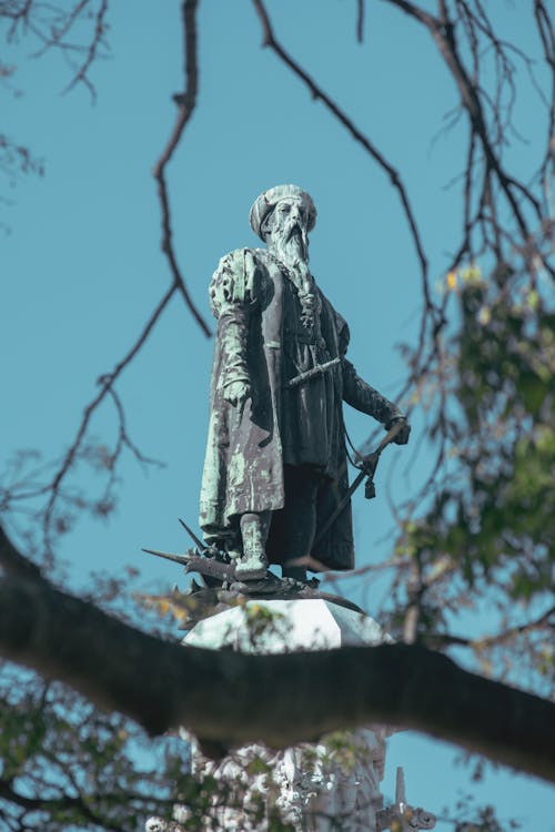 Monument Among Trees in Portugal 