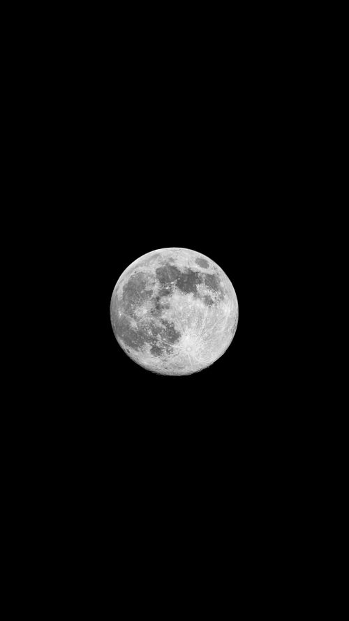 Free Stunning full moon with detailed surface texture against a perfect dark sky. Stock Photo