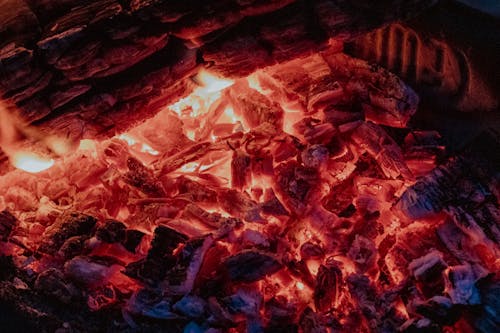 Coals in Fireplace 
