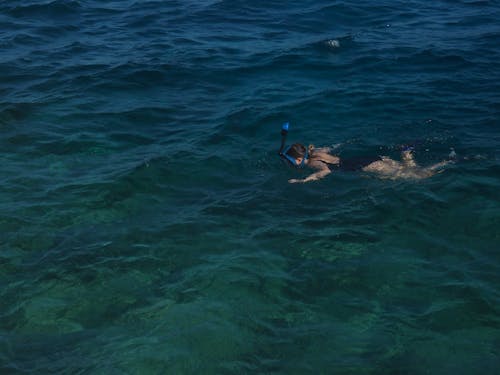 Woman Diving in Water 