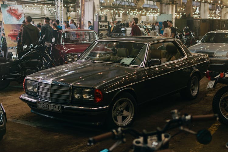 Vintage Cars On A Street 