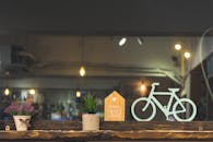 White Bicycle Table Decor