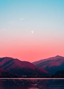 Photography of Body of Water and Mountains