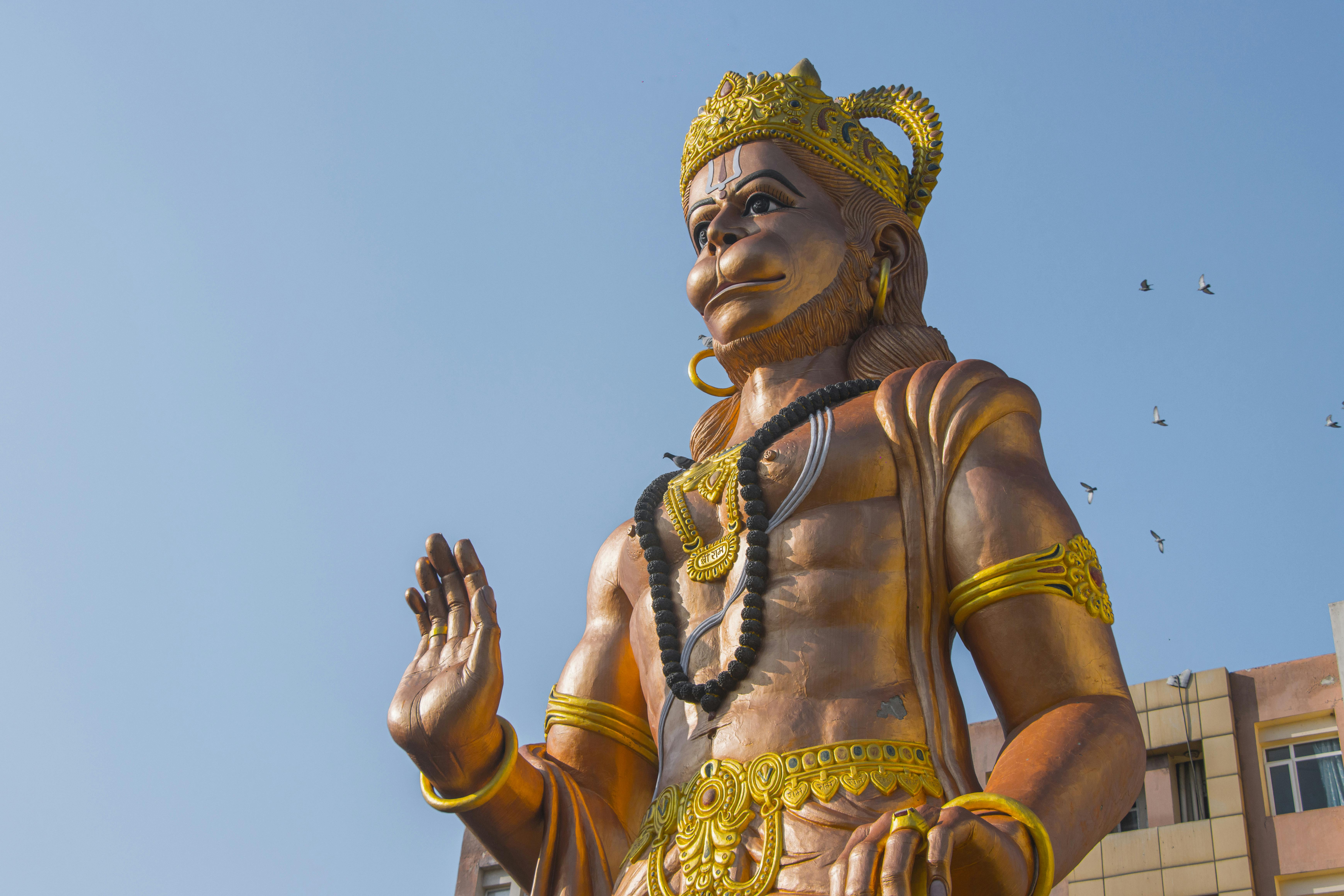 Free Hanuman Ji is also known as Pavan Putra which means the son of the wind. He is worshipped by an Uncountable number of people under Hinduism. Everyone Worships Hanuman Ji in order to treat ... Stock Photo