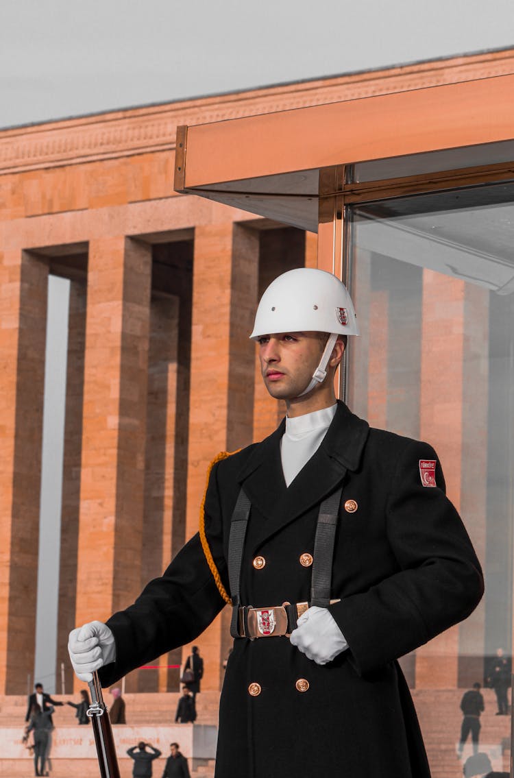  Man Wearing Military Uniform