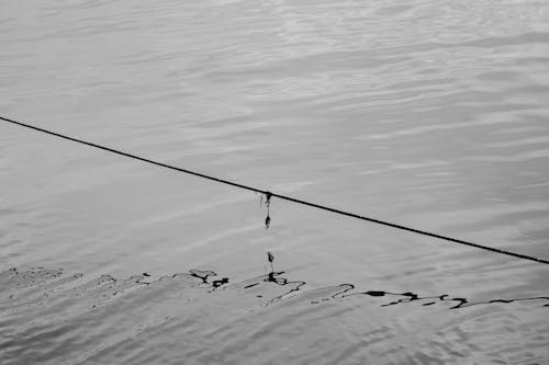 String Hanging over Water