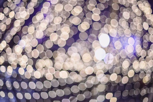 Free Christmas Lights in Bokeh Stock Photo