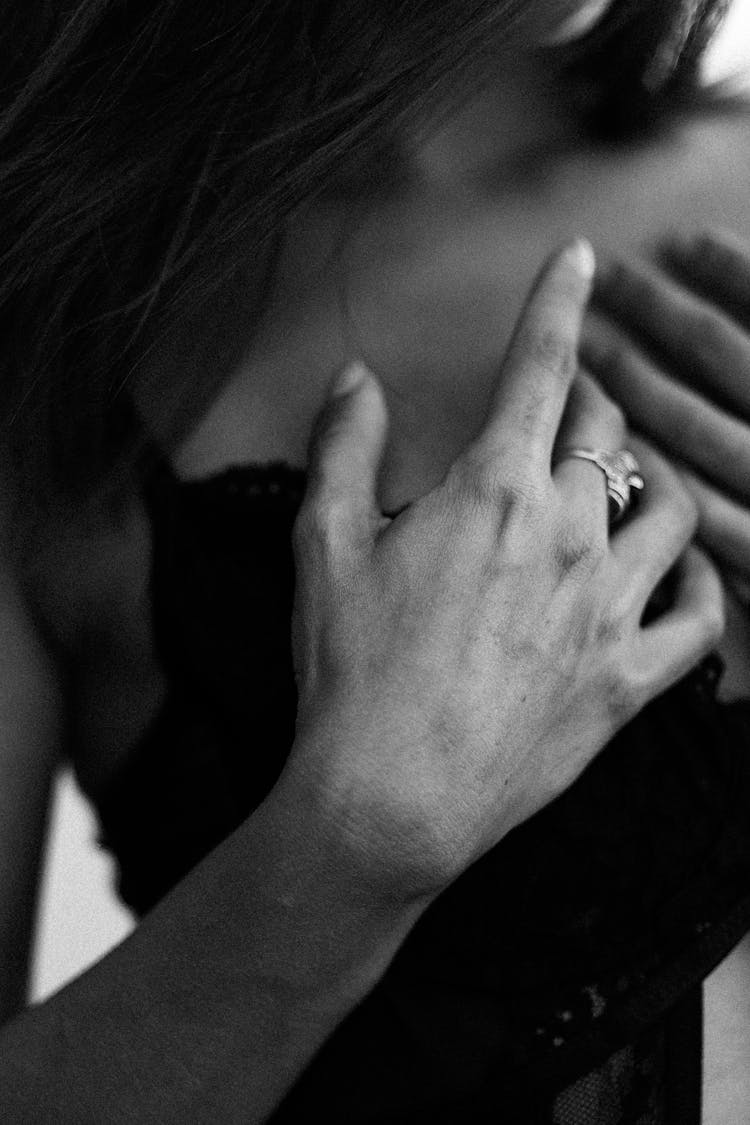 Woman Wearing Diamond Ring