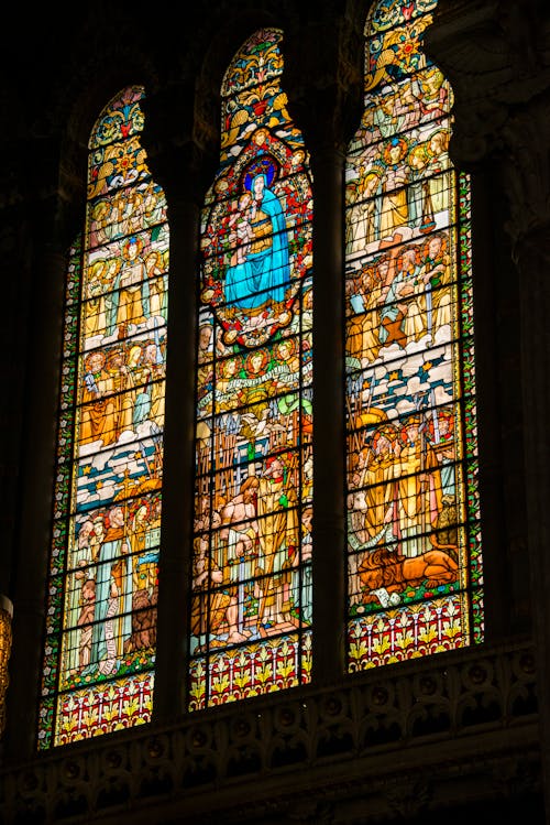 Základová fotografie zdarma na téma barevné sklo, gotická architektura, katedrála
