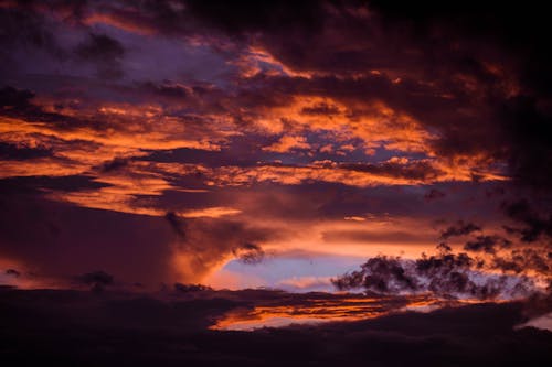 Бесплатное стоковое фото с буря, живописное небо, закат