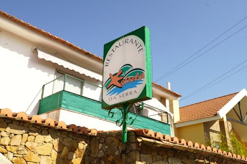 Green And White Restaurant Signage