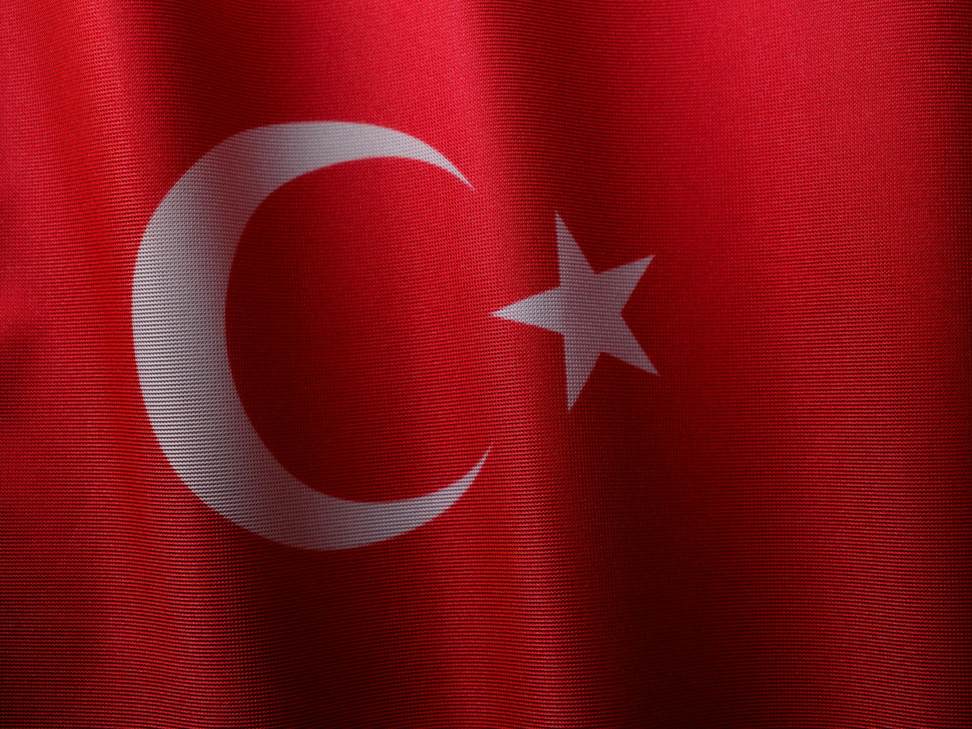 The national flag of Turkey