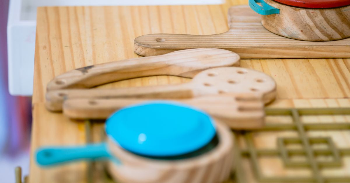 Wooden Toy Kitchen Counter · Free Stock Photo