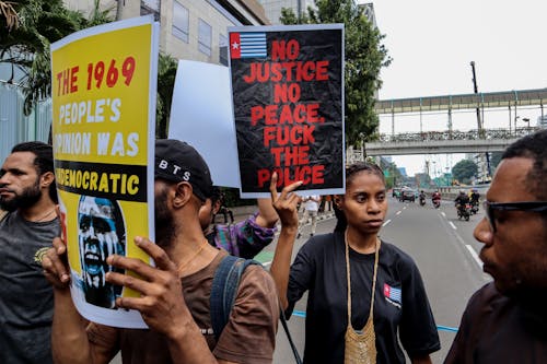 West Papua: Reject 61 Trikora 19 December 1961 in front of the UN Office Jakarta, Monday 19 December 2022