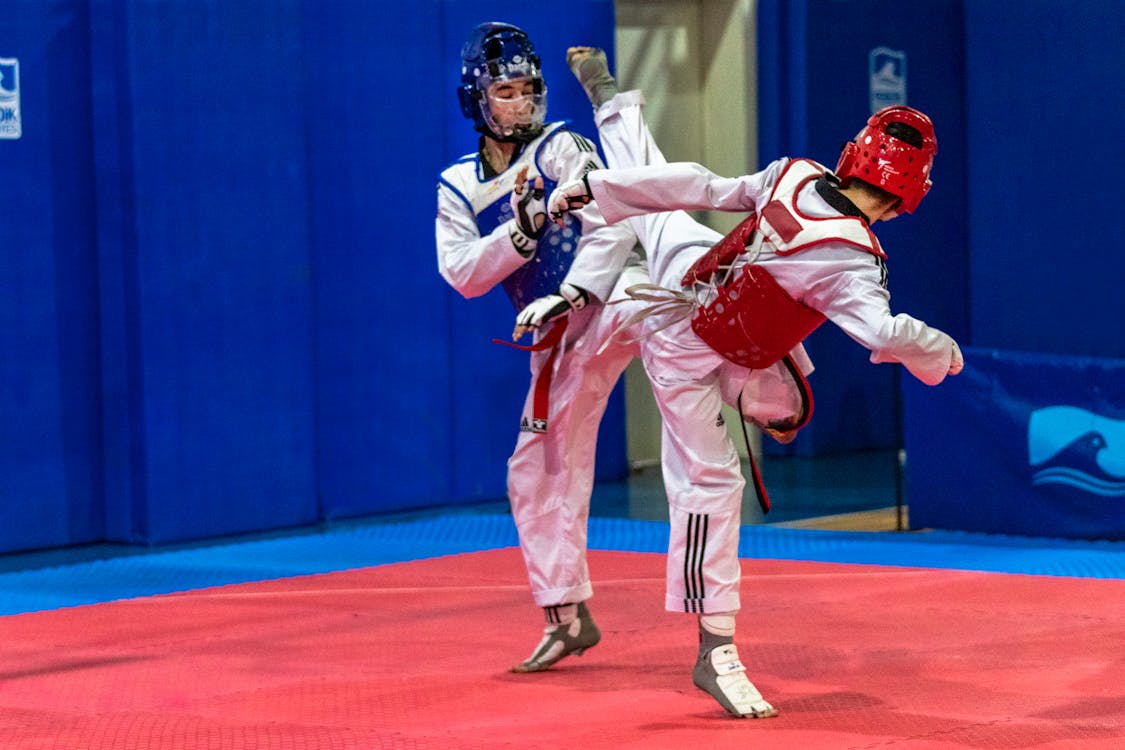 Free stock photo of fight, kick, taekwondo