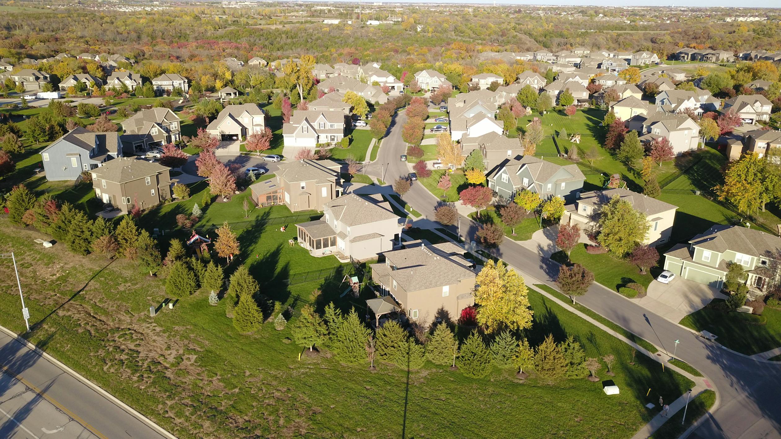 Free stock photo of aerial photography, houses, neighborhood