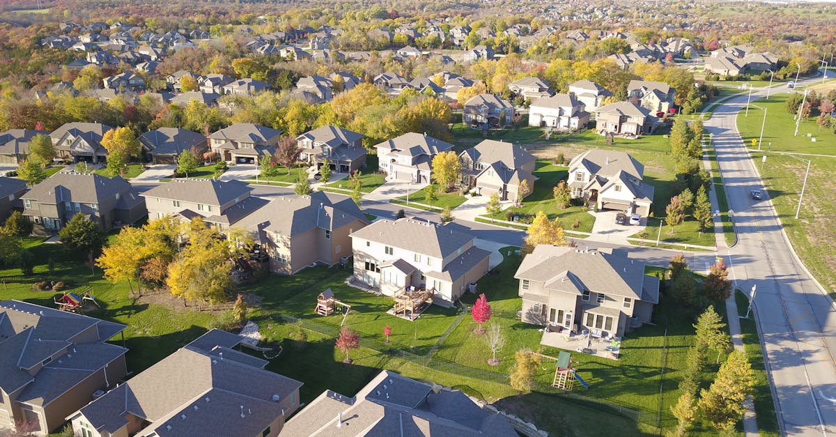 Free stock photo of aerial, houses, neighborhood
