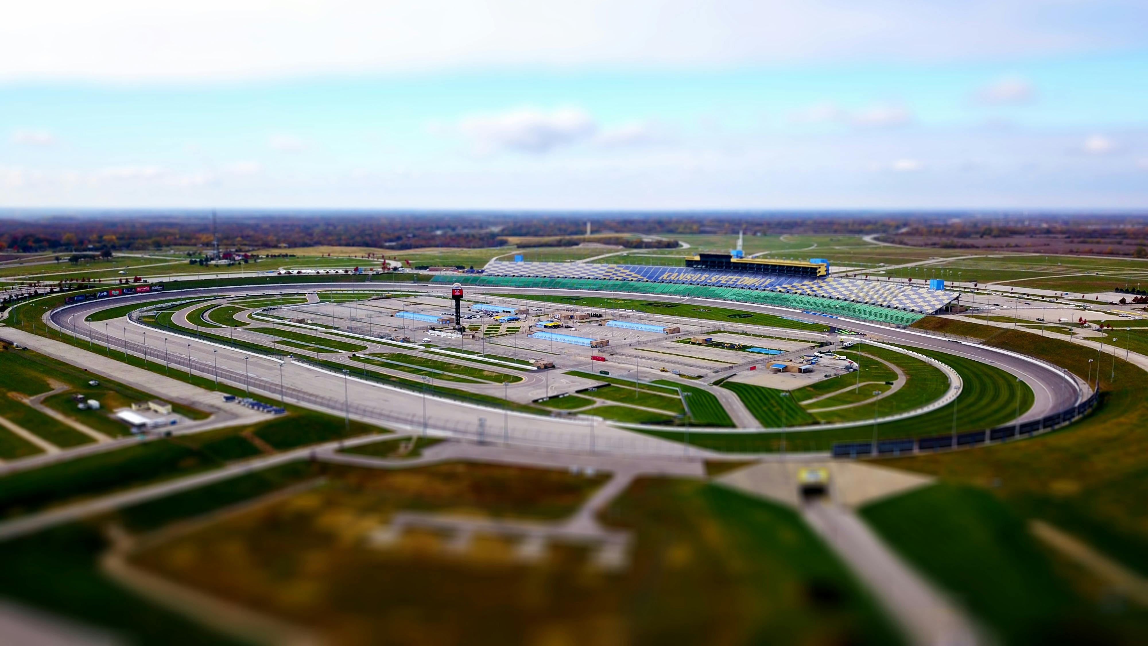 Free stock photo of aerial, nascar, race track