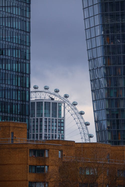 Základová fotografie zdarma na téma centrální londýn, London Eye, londýn město