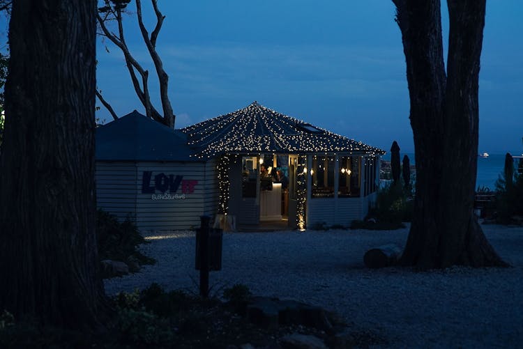 White Painted Gazebo