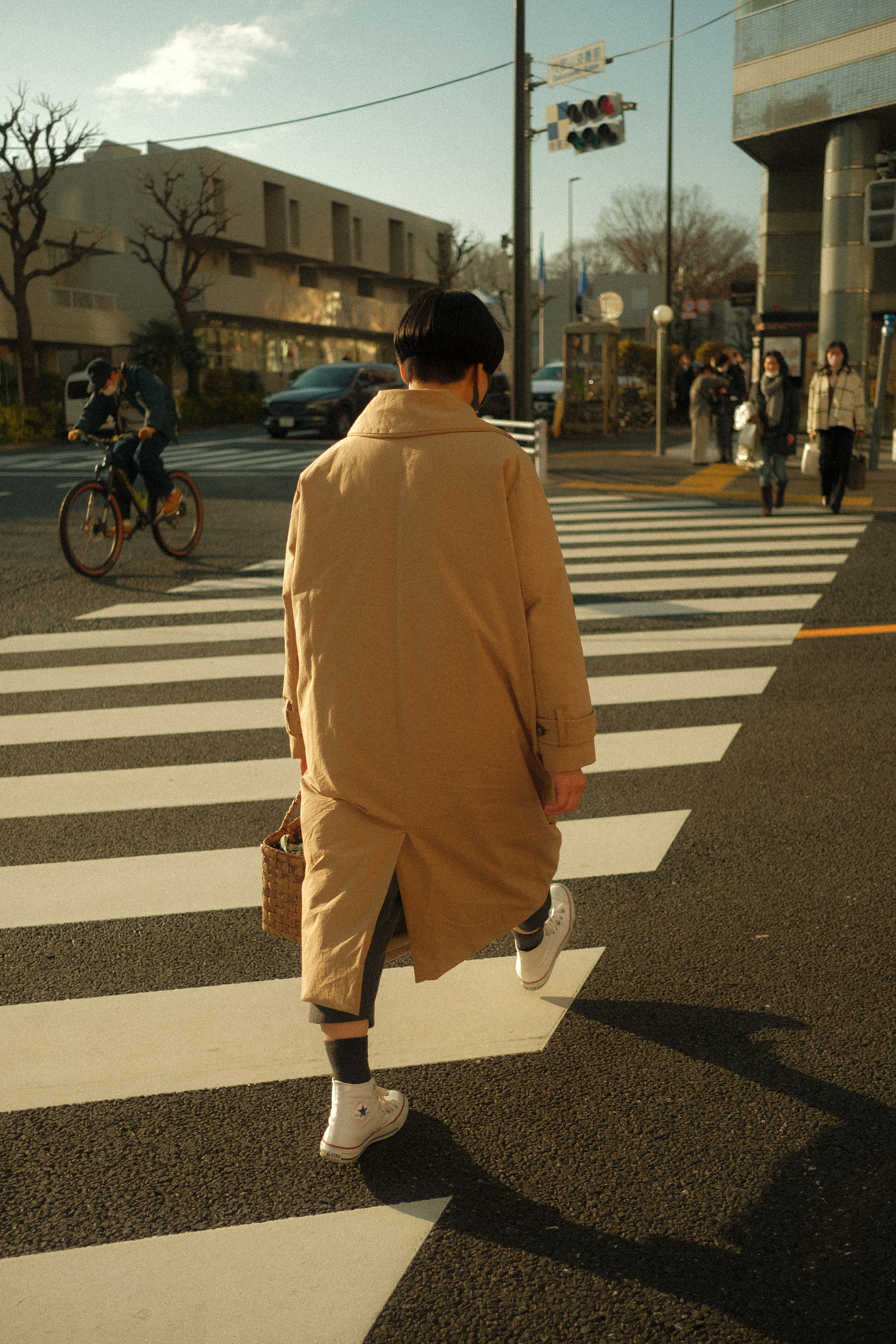 Camel Men's Trench Coat