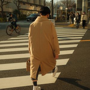 Camel Men's Trench Coat