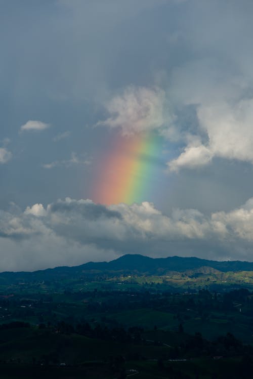 Immagine gratuita di arcobaleno, cielo, fotografia con le nuvole