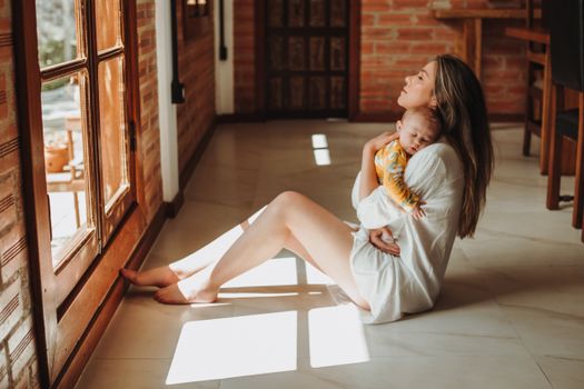 Free stock photo of adult, baby, bed